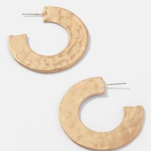 Anela Hammered Hoops